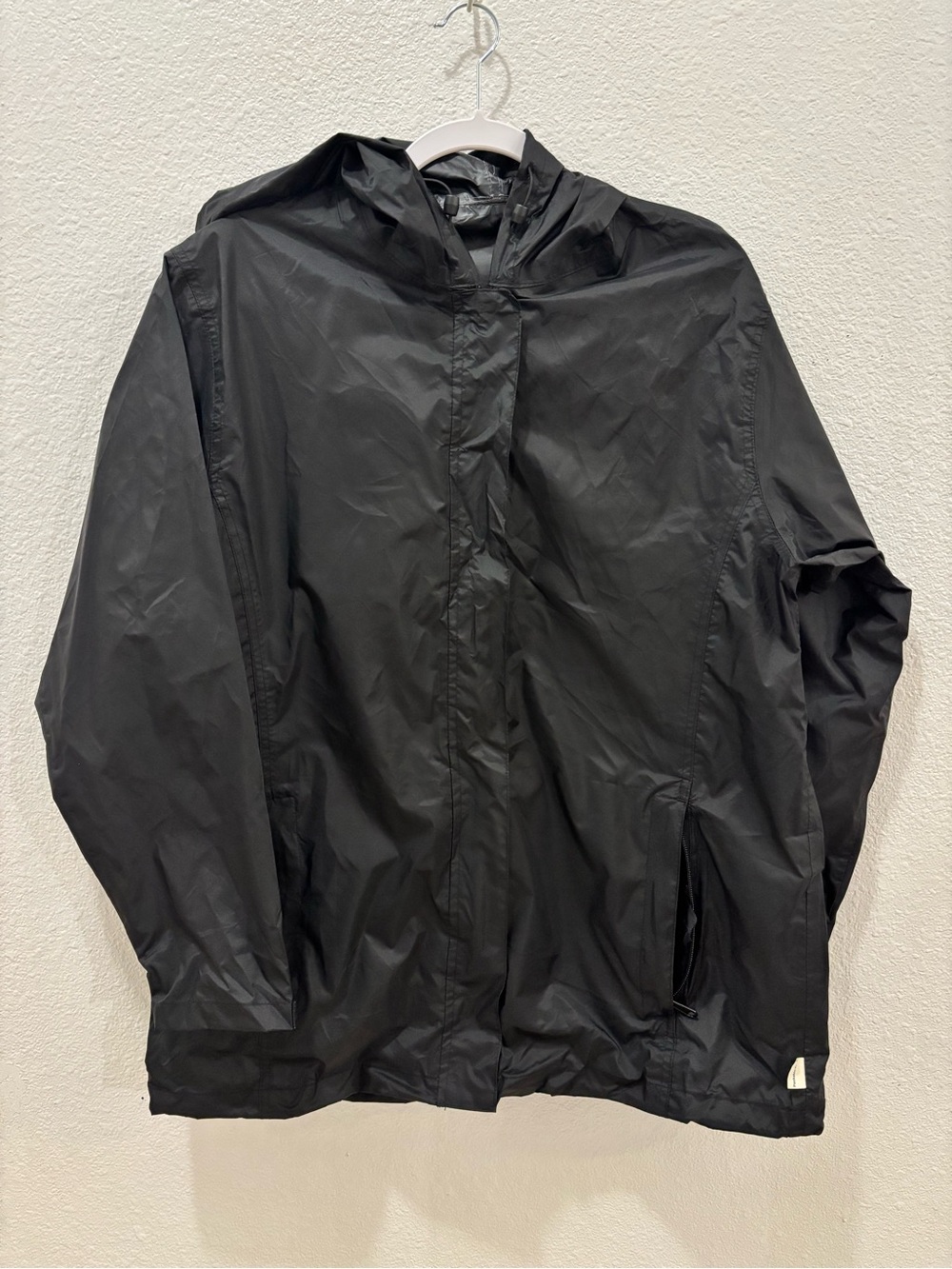 Magellan Black Women's Lightweight Packable Rain Jacket Size Large